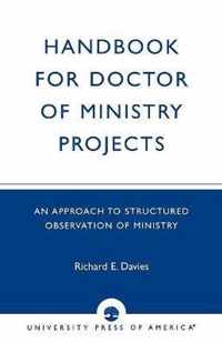 Handbook for Doctor of Ministry Projects