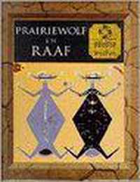 Prairiewolf en raaf