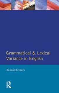 Grammatical And Lexical Variance In English