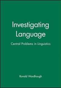 Investigating Language