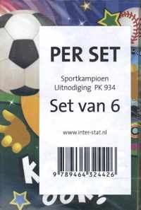 Spotkampioen uitnodiging PK 934 / set van 6 - Overig (9789464324426)