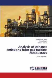 Analysis of exhaust emissions from gas turbine combustors