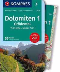 WF5732 Dolomiten 1, Grödental, Villnösstal, Seiser Alm Kompass