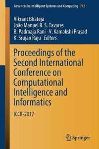 Proceedings of the Second International Conference on Computational Intelligence and Informatics