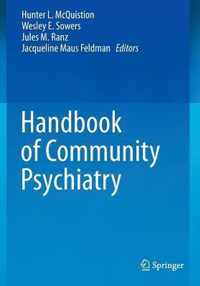 Handbook of Community Psychiatry