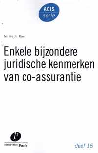 Enkele bijzondere juridische kenmerken van co-assurantie - Jessica Ilse Roos - Paperback (9789462512931)