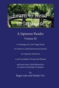 Learn to Read in Japanese, Volume III