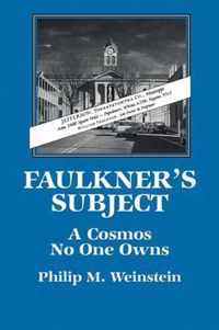 Faulkner's Subject