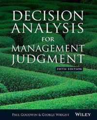 Decision Analysis For Management Judgeme