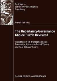 Uncertainty-Governance Choice Puzzle Rev