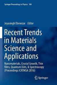 Recent Trends in Materials Science and Applications