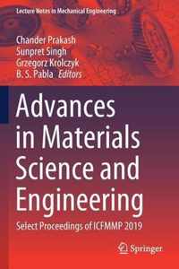 Advances in Materials Science and Engineering