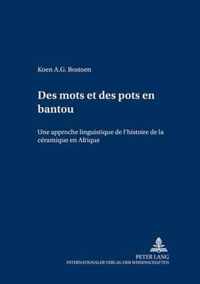 Des mots et des pots en bantou