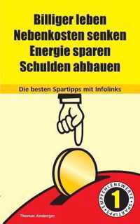 Billiger Leben - Nebenkosten senken - Energie sparen - Schulden abbauen