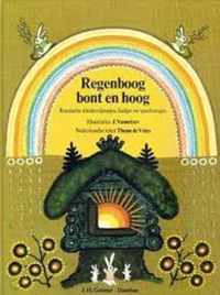 Regenboog bont en hoog