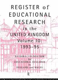 Register of Educational Research in the United Kingdom