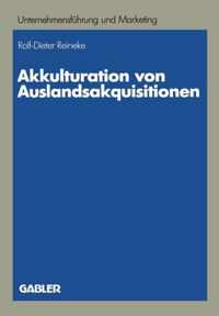 Akkulturation Von Auslandsakquisitionen