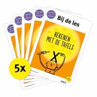 Pakket Bij de les Rekenen met de tafels (5 ex) - Paperback (9789048743483)