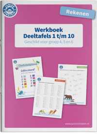 Deeltafels 1 t/m 10 rekenen geschikt voor groep 4, 5 en 6 Werkboek