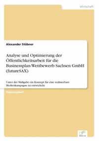 Analyse und Optimierung der OEffentlichkeitsarbeit fur die Businessplan-Wettbewerb Sachsen GmbH (futureSAX)