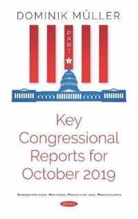 Key Congressional Reports for October 2019