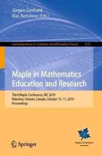 Maple in Mathematics Education and Research