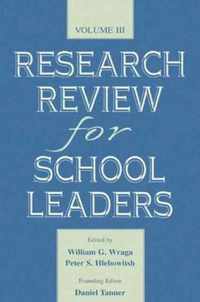 Research Review for School Leaders