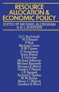 Resource Allocation and Economic Policy