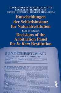 Decisions Of The Arbitration Panel For In Rem Restitution