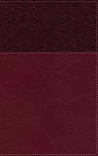 NASB, Thinline Bible, Large Print, Leathersoft, Burgundy, Red Letter, 2020 Text, Comfort Print