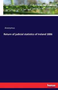 Return of judicial statistics of Ireland 1886