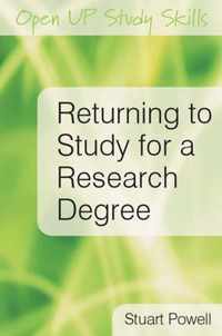 Returning to Study for a Research Degree