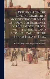 Returns From the Several Chartered Banks Stating the Name and Place of Residence of Each Stockholder, With the Number and Nominal Value of the Shares Held by Them