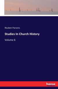 Studies In Church History