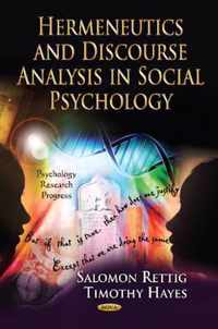 Hermeneutics & Discourse Analysis in Social Psychology