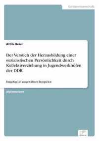 Der Versuch der Herausbildung einer sozialistischen Persoenlichkeit durch Kollektiverziehung in Jugendwerkhoefen der DDR