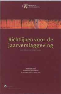 Richtlijnen voor de jaarverslaggeving voor kleine rechtspersonen 2008