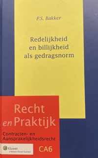 Redelijkheid en billijkheid als gedragsnorm