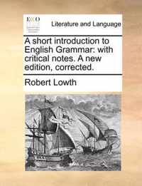 A Short Introduction to English Grammar