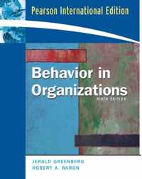 Behavior In Organizations.