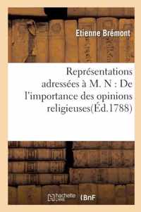 Representations Adressees A M. N