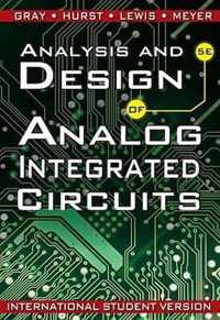 Analysis & Design Of Analog Integrated