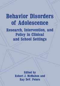 Behavior Disorders of Adolescence