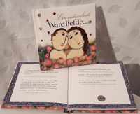 LIBOZA - Boeken - Vrienden(dinnen)boekje 'Ware liefde' - 11 x 11 - 58 blz - Cadeau - Liefde - Geluk