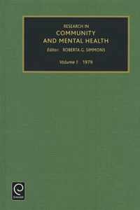 Research in Community and Mental Health, Volume 1