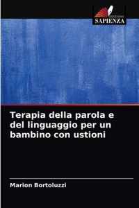 Terapia della parola e del linguaggio per un bambino con ustioni