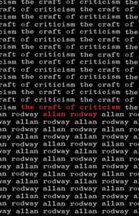 The Craft of Criticism