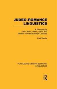 Judeo-Romance Linguistics