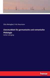 Literaturblatt fur germanische und romanische Philologie