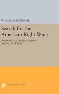 Search for the American Right Wing - An Analysis of the Social Science Record, 1955-1987